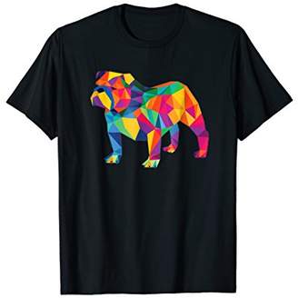English Bulldog Geo Fractal T-Shirt