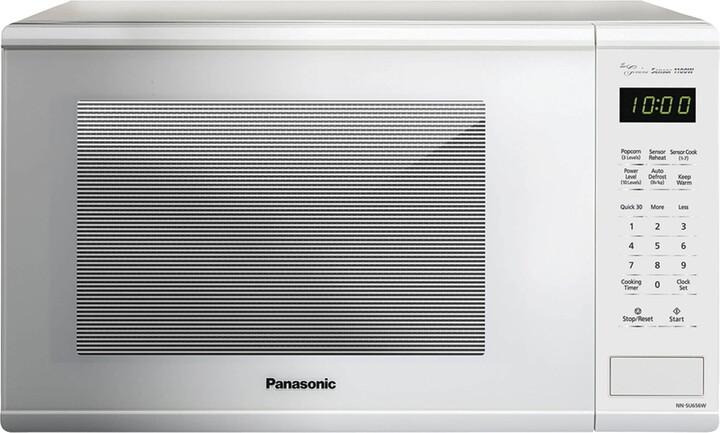 Panasonic New 1.3 Cu. ft. 1100W Genius Sensor Countertop Microwave Oven in White