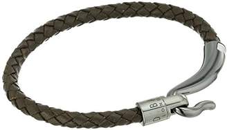 Ted Baker Men's Chewer T Clasp Woven Leather Bracelet