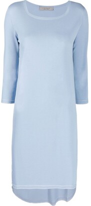 D-Exterior Long-Sleeved Knitted Dress