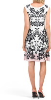 Thumbnail for your product : Cap Sleeve Floral Knit Sweater Dress