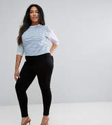 Thumbnail for your product : ASOS Curve CURVE High Waist Stretch Treggings