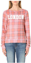 Thumbnail for your product : Wildfox Couture London tartan-print jersey top