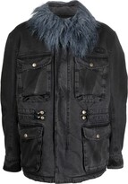 Thumbnail for your product : Diesel Faux-Shearling Trim Padded Coat