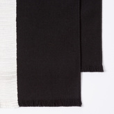 Thumbnail for your product : Paul Smith Men's Black Wool Scarf With White Silk Stripe