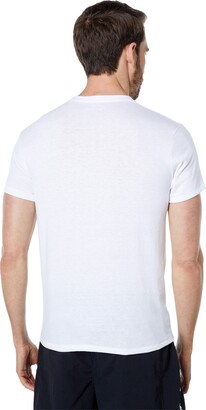 Champion Powerblend(r) Small Logo Short Sleeve Tee (White) Men's Clothing