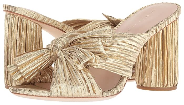 penny pleated knot mule