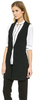 Thumbnail for your product : Alice + Olivia Long Shawl Collar Vest