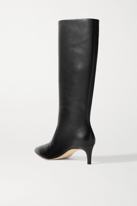 Loeffler Randall Gloria Leather Knee Boots - Black