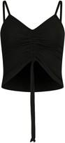 Thumbnail for your product : boohoo Soft Rib Ruched Front Camisole