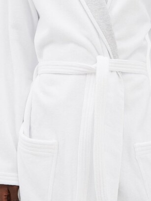 Brunello Cucinelli Jersey-trim Cotton-terry Bathrobe - White