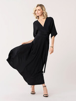 shia crepe wrap dress
