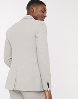 Thumbnail for your product : ASOS DESIGN wedding skinny suit jacket in putty wool blend twill