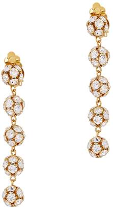 Ca&Lou Eva Crystal-embellished Clip-on Earrings
