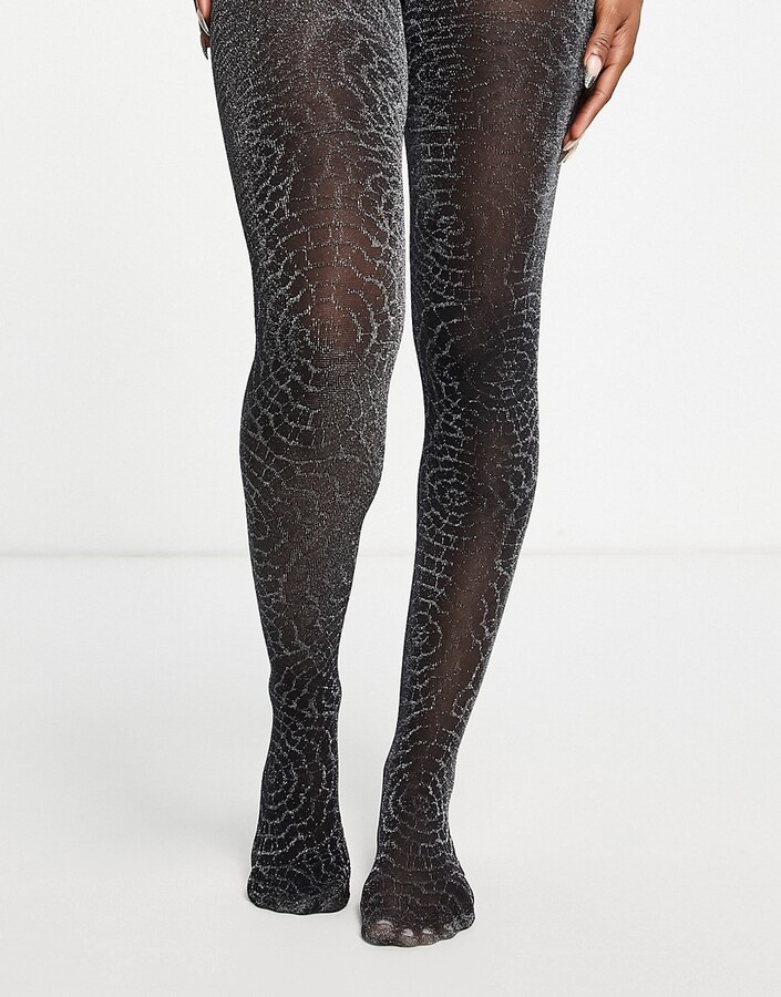 black sparkly tights