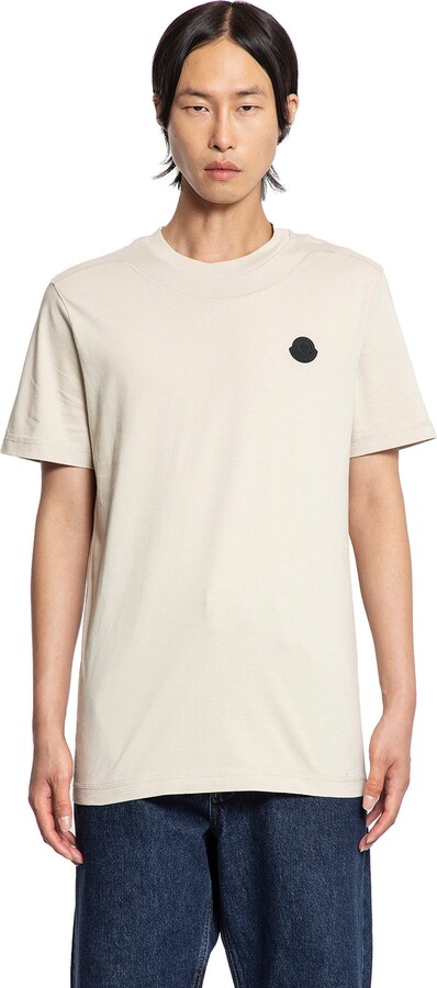 Moncler Logo Patch Cotton T-Shirt