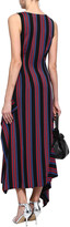 Thumbnail for your product : Diane von Furstenberg Striped Twill Midi Dress