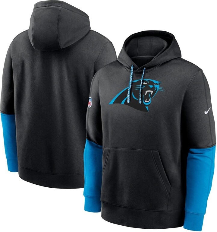 Nike Men's Black Carolina Panthers 2024 Sideline Club Pullover Hoodie
