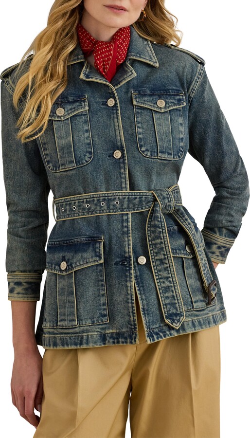 Belted Denim Field Jacket