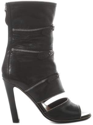 Alaia Black Leather Boots