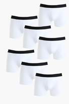 Thumbnail for your product : boohoo 7 Pack Plain Boxer