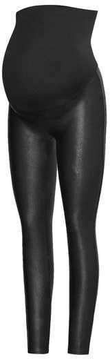 Mama Faux Leather Maternity Leggings