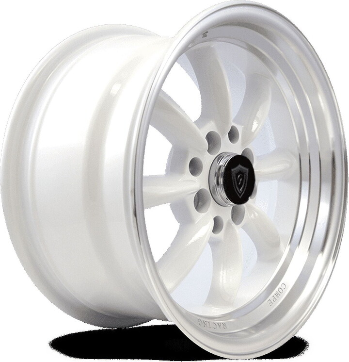 G-Line Alloys 15x8 8-100/114.3 G-Line #8014 White Center/Machine Lip 20/73.1..