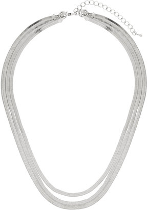 Wallis Silver Multirow Chain Necklace