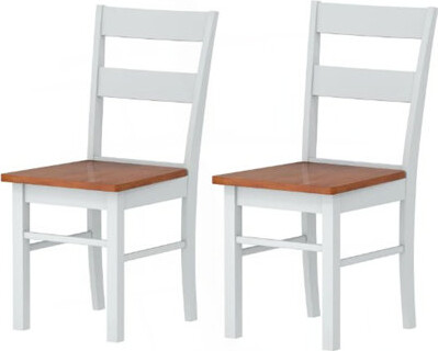 August Grove Set Of 2 Wood Kitchen Table Chairs With Open Back,Dining Table Chairs