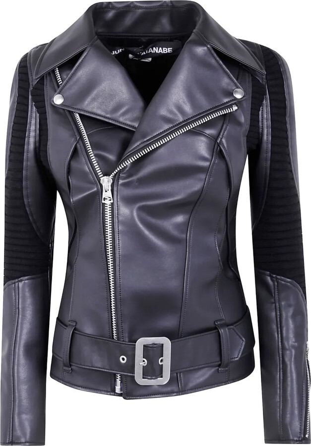 Junya Watanabe Buckle-Detail Biker Jacket