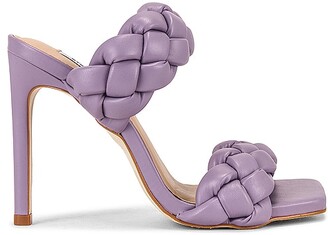 lavender block heels