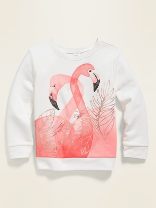 old navy flamingo sweatshirt