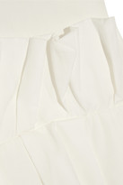 Thumbnail for your product : Toga Cropped ruffled cotton shirt
