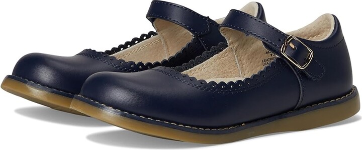 FootMates Allie (Infant/Toddler/Little Kid) Girl's Shoes Navy : 3 Infant M/W, Leather