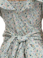 Thumbnail for your product : Batsheva Printed Cotton Midi Dress W/ Back Bow