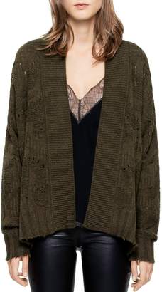Zadig & Voltaire Tanya Camou Deluxe Cashmere Cardigan