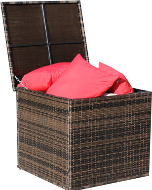 Highland Dunes All-Weather Brown Outdoor Storage Box - Suitable For Various Settings Meets Your Needs