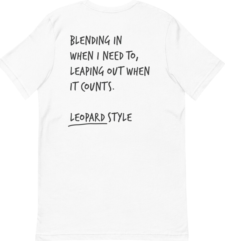 Anchor & Crew White Think Ocean Leopard Aspirations Cotton Embroidered T-Shirt - Women