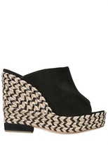 Thumbnail for your product : Paloma Barceló 110mm Suede Espadrille Wedges