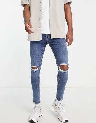 Ripped Knee Mens | ShopStyle