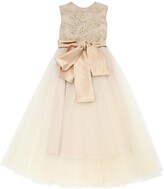 Thumbnail for your product : Rhea Costa Embroidered Stretch Tulle Party Dress