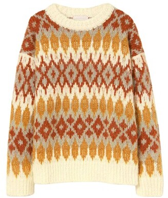 Momonì Rouen Sweater In Jacquard Alpaca