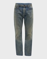 Thumbnail for your product : Saint Laurent Men's Distressed Relaxed-Fit Jeans