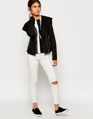 Only Jacket With Asymmetric Zip