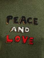 Thumbnail for your product : Bella Freud Peace And Love Cashmere Blend Sweater - Womens - Khaki Multi