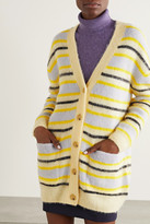 Thumbnail for your product : Acne Studios Striped Knitted Cardigan - Yellow