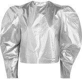 Thumbnail for your product : Awake Starfish Metallic Cotton Blouse - Silver