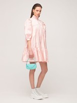 Thumbnail for your product : AVAVAV Ruffled Silk Shantung Mini Dress