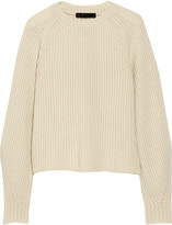 Thumbnail for your product : The Row Finn ribbed cashmere and silk-blend sweater
