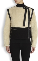 Thumbnail for your product : Chloé Cream shearling biker jacket